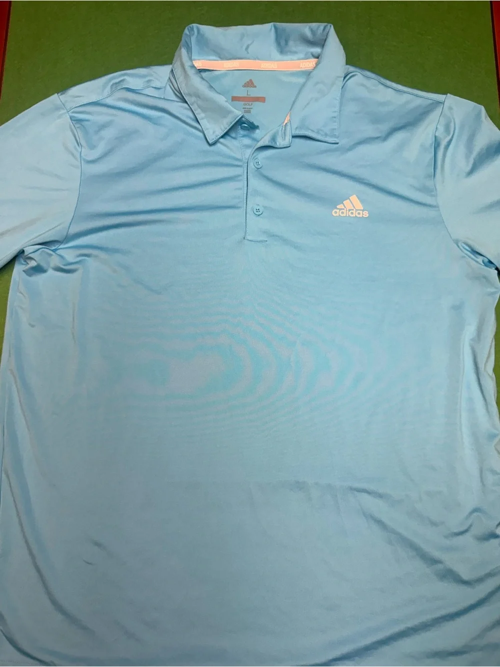adidas Men’s Sky Blue Short Sleeve Polo